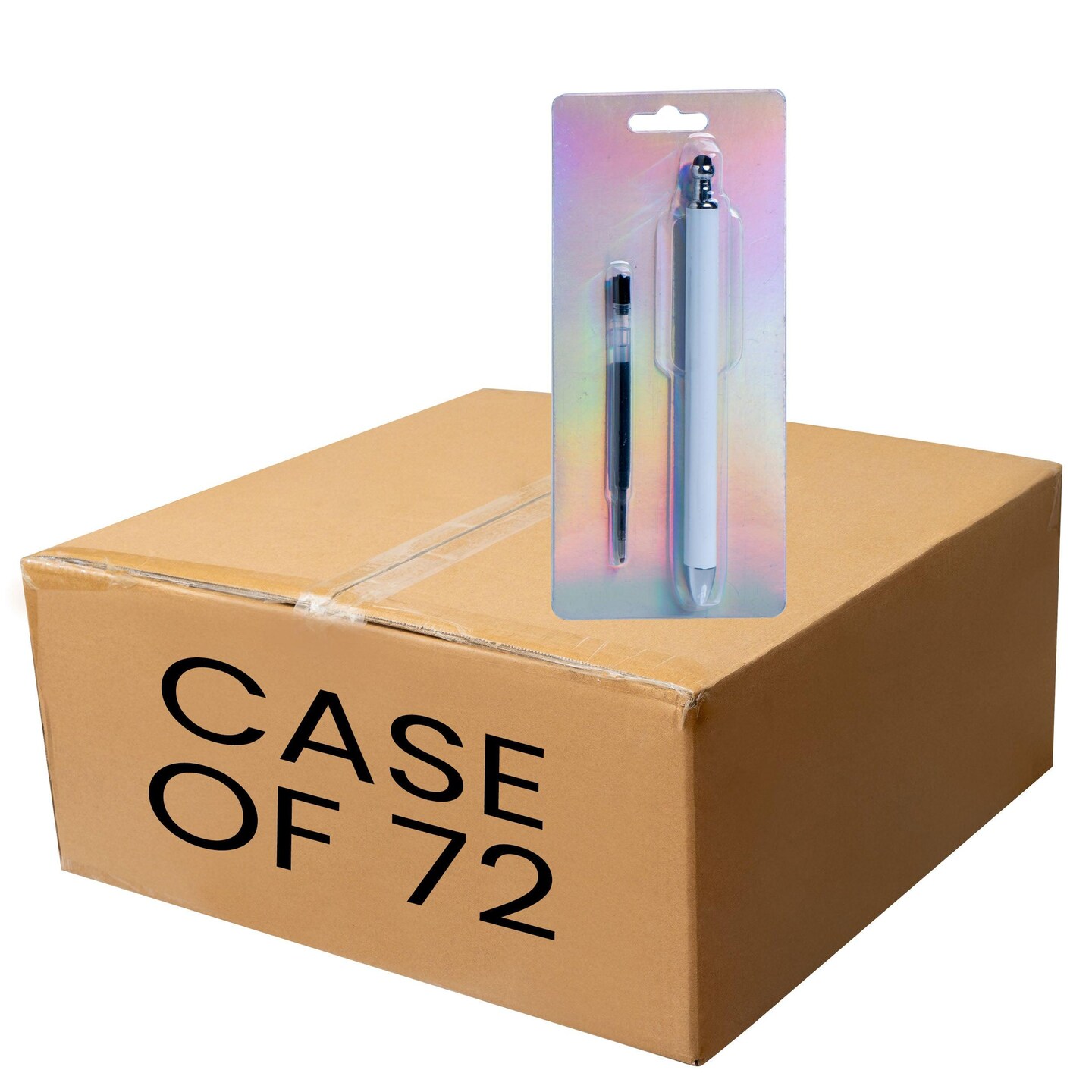 Makerflo Craftable Stainless Steel Pens and Blanks | Black Ink Gel Pens for Crafting Projects - Sublimation, Epoxy, Vinyl, and Hydro-Dipping DIY Projects