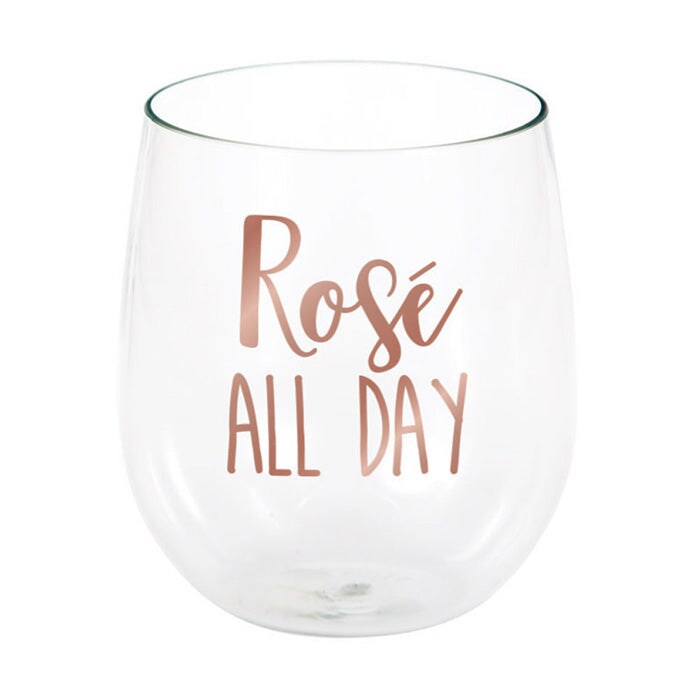 Rose&#x27; All Day 14 Oz Stemless Wine Glass