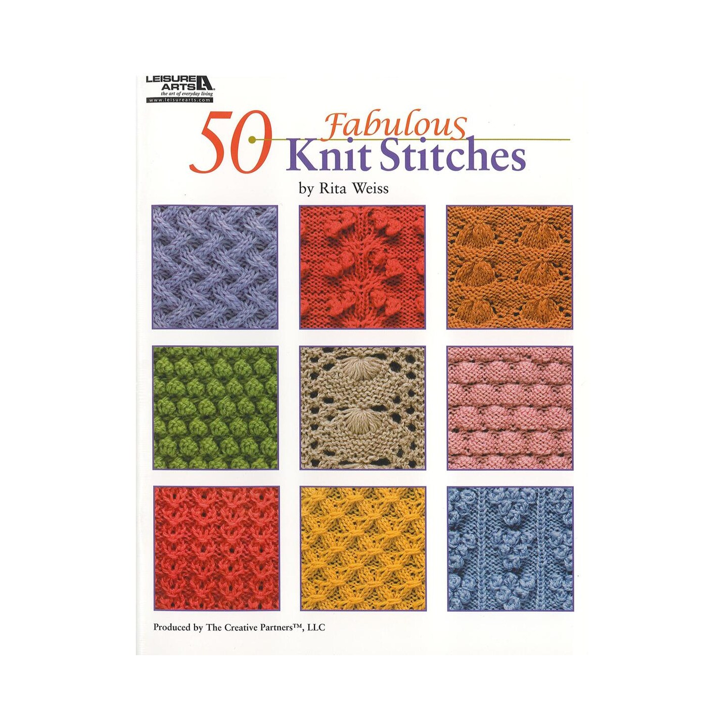 Leisure Arts 50 Fabulous Knit Stitches Knitting Book