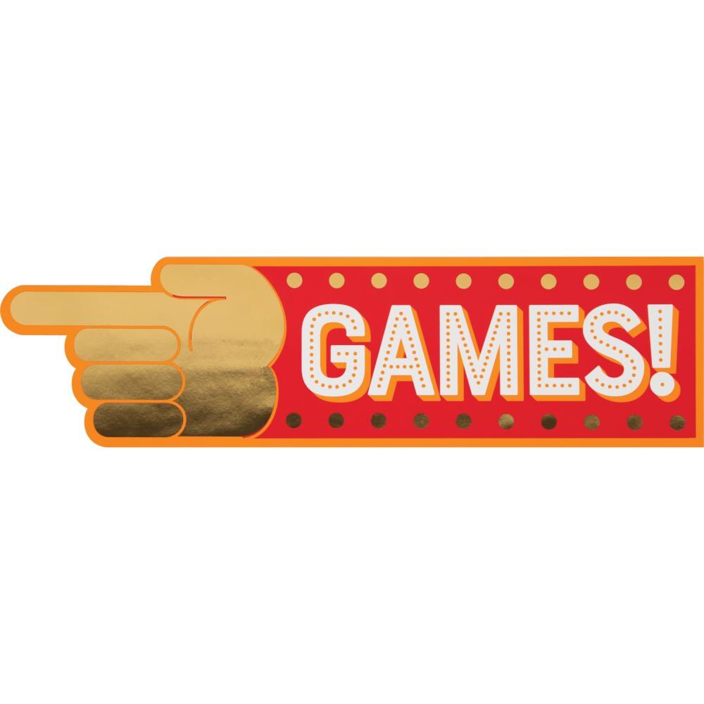 Carnival Signs w/Foil (4/Pkg)