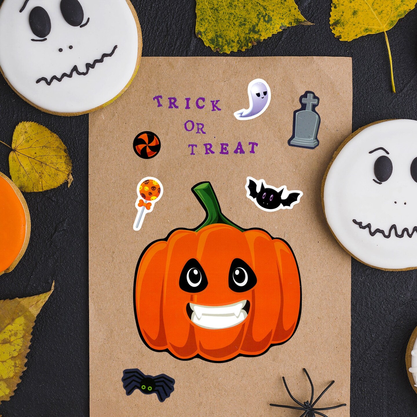 Wrapables Make Your Own Halloween Stickers, DIY Make a Face Sticker Sheets, Halloween Crafts and Activities, Party Favors (24 Sheets), Trick or Treat