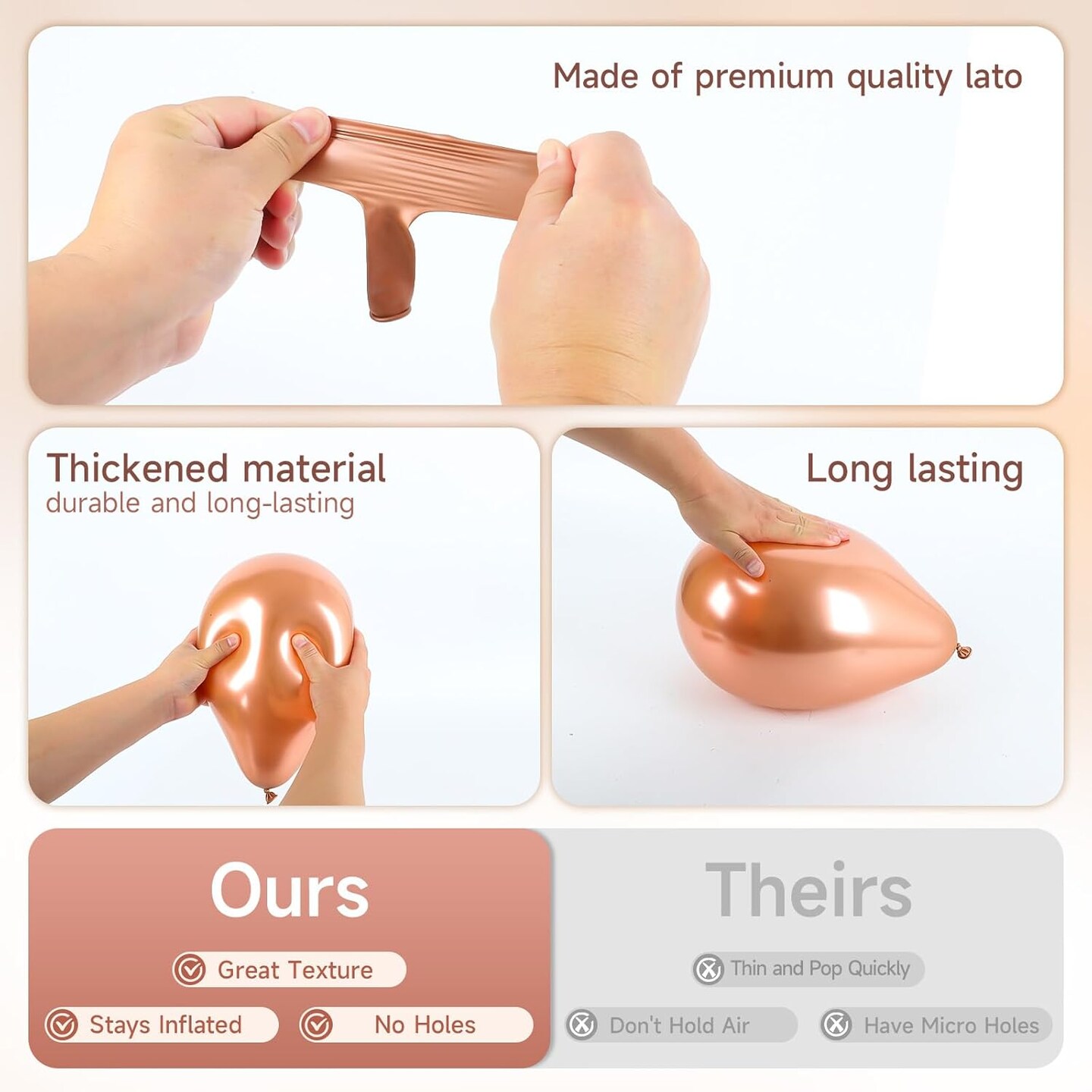 Rose Gold Balloon Garland Kit, 142Pcs Nude Pastel Pink Gold and Rose Gold Confetti Balloon Arch Kit with Electric Pump for Wedding Bridal Shower Princess Party Girl Birthday Baby Shower Decorations