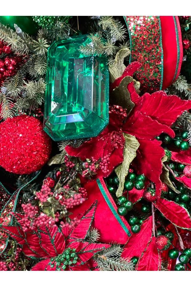 4&#x22; Red Crystal Ball Ornament