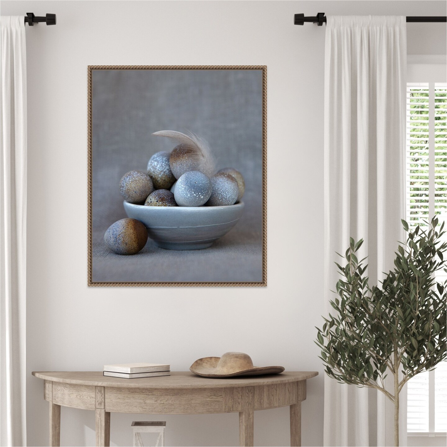 The Feather by Tania Soderman Framed Canvas Wall Art