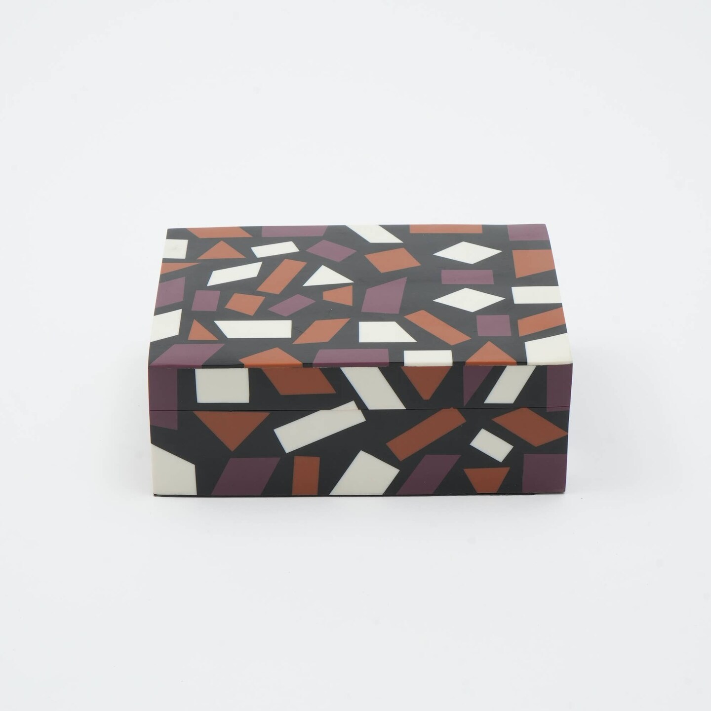 Geometric Design Resin Box - Set of 2