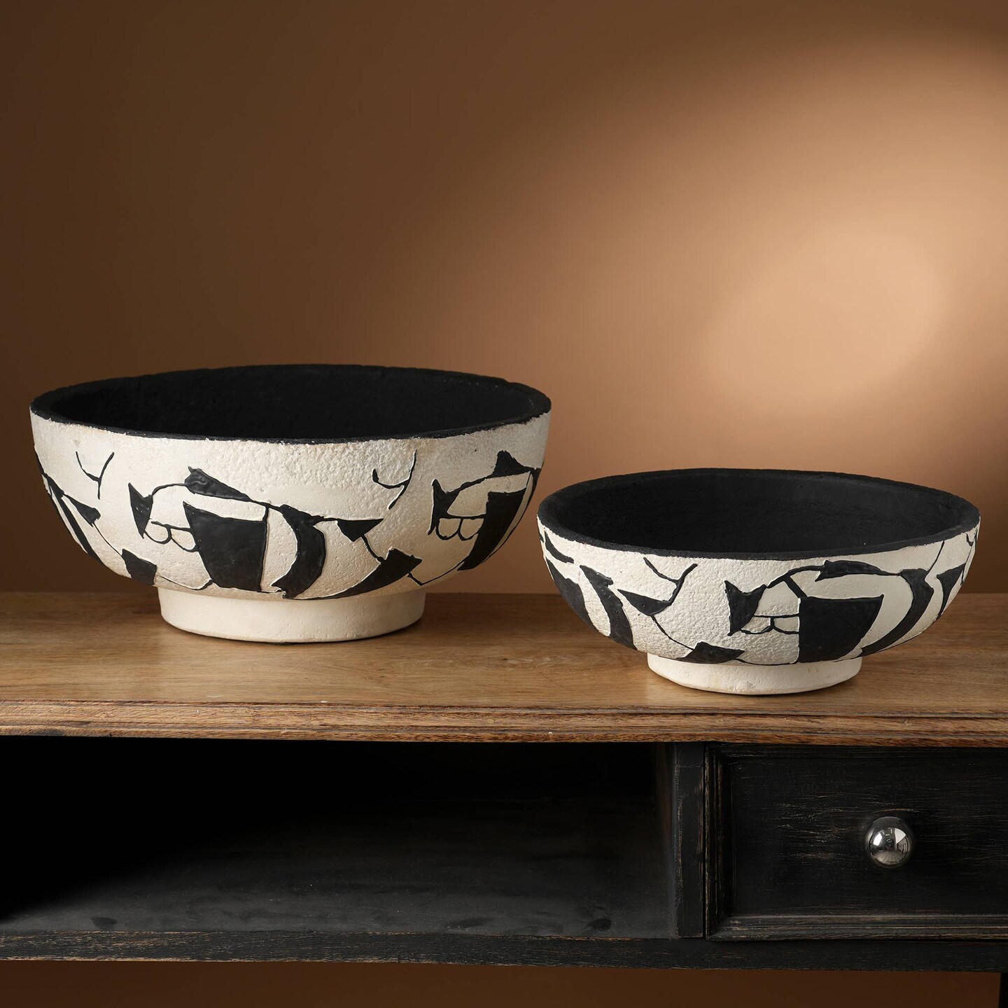 Abstract Terracotta Bowl (Small) - Decorative Bowl