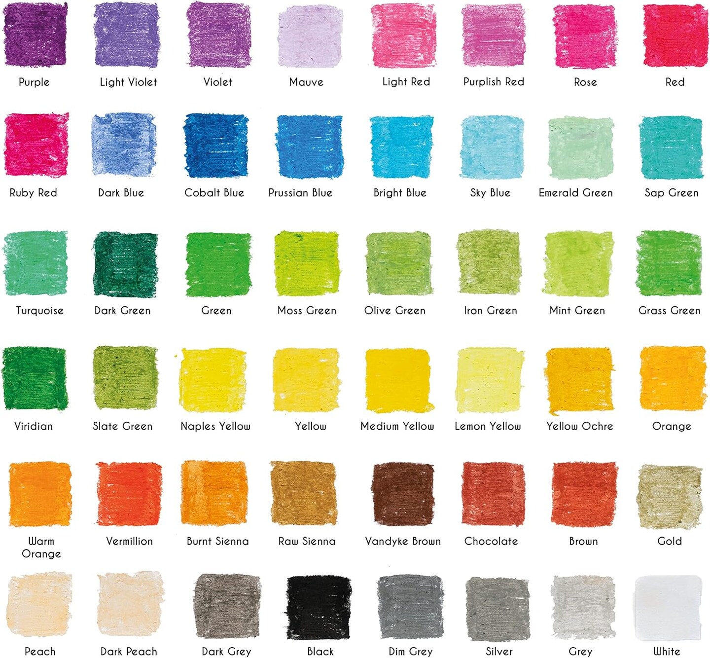 Oil Pastels for Artists (Set of 48) - pastel oil pastels for kids - High-Pigment Water-Resistant Oil Pastel Colors - Soft Texture, No Residue - Art Supplies for Artists