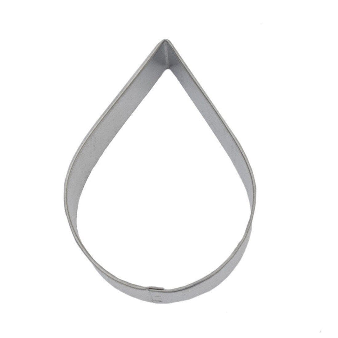 3.5&#x201D; Raindrop Metal Cookie Cutter