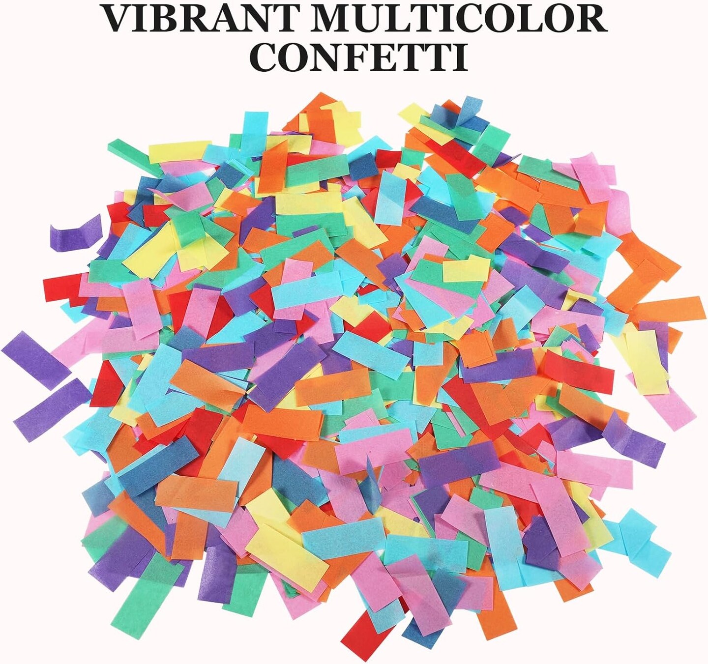 6PCS 12" Multicolor Biodegradable Confetti Cannons – Party Poppers for Celebrations