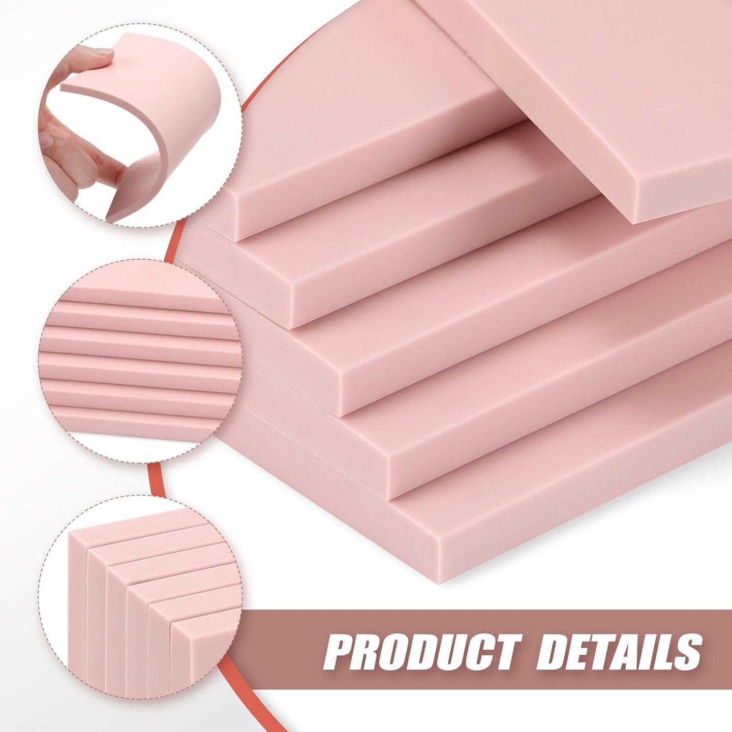 Linoleum Blocks for Printmaking Supplies - 6PCS 4&#x201D;x6&#x201D;Rubber Linocut Block Printing Kit for Stamp Carving, Soft Relief Printing Linoleum for DIY Crafts &#x26; Art Projects