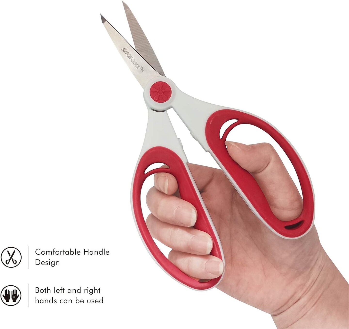 Precision Craft & Embroidery Scissors – Small Sharp Blades for Detail Cutting with Ergonomic Handles for Maximum Control, Perfect for Paper, Fabric, and Fine Craft Work
