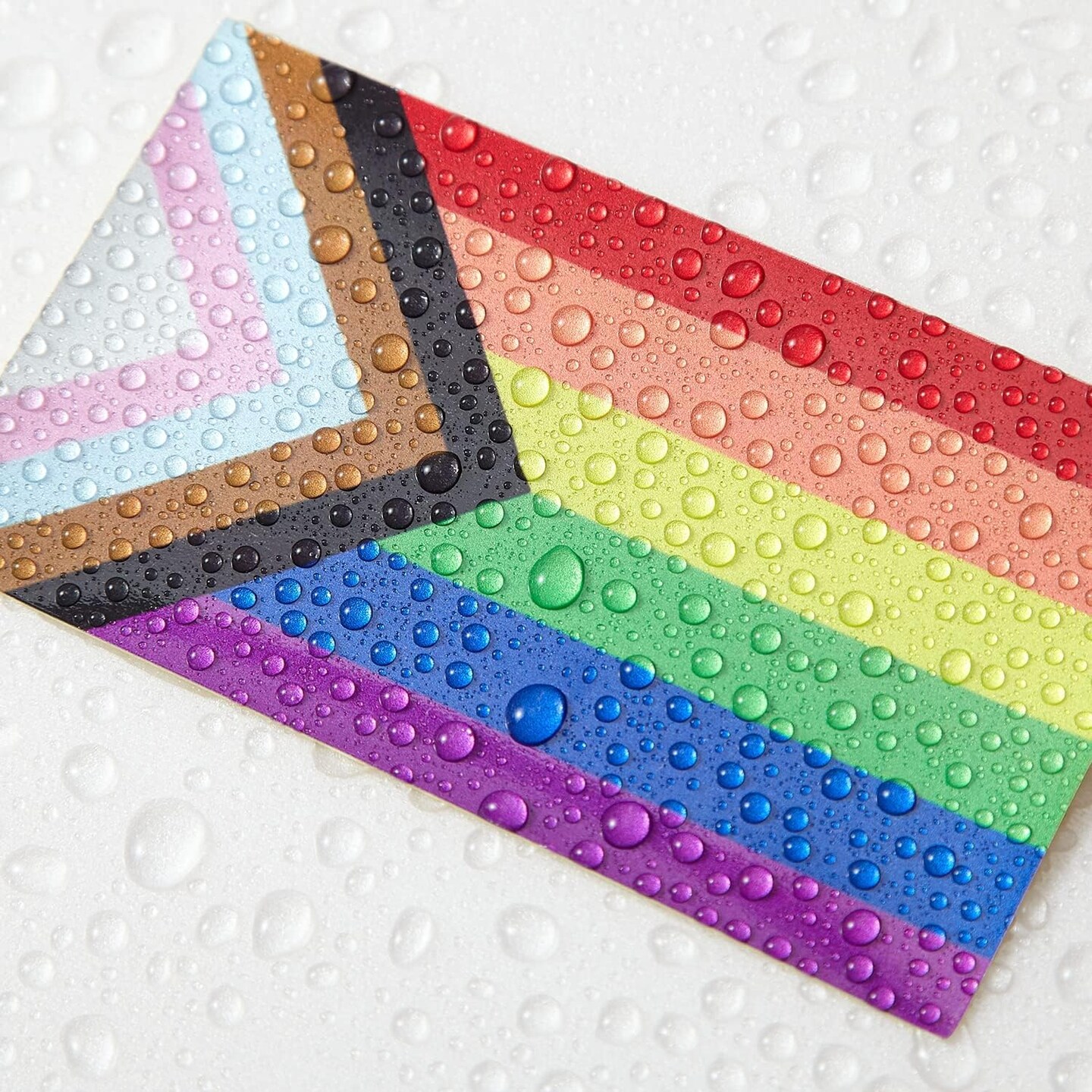 9 Pcs Set Pride Rainbow Flag Decal - Rainbow Transgender Lesbian LGBT Flags Reflective Vinyl Car Stickers - for Rainbow Mardi Gras Party Decorations Sticker Supplies(2.5 x 4.5 Inch)