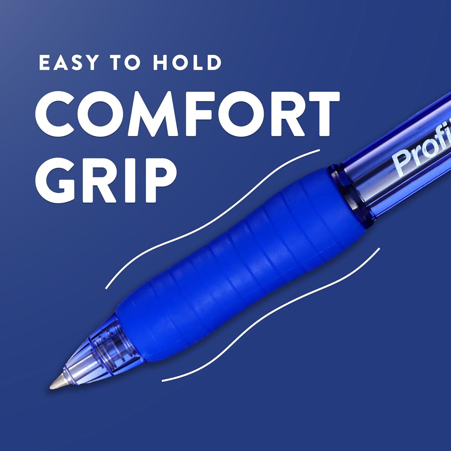 Retractable Gel Pen, Ultra-Smooth Ink, Black, 0.7mm Medium Point, 12 Count