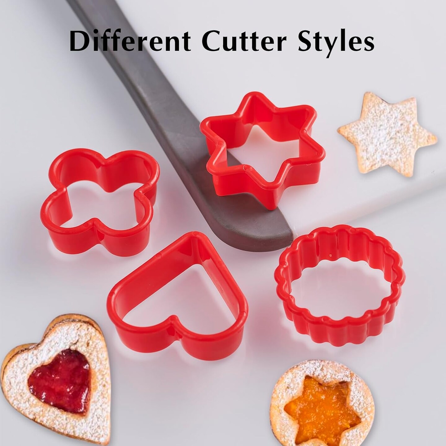 Cookie Cutter Set 24 Pieces Pancake Maker Supplies 2 Inch