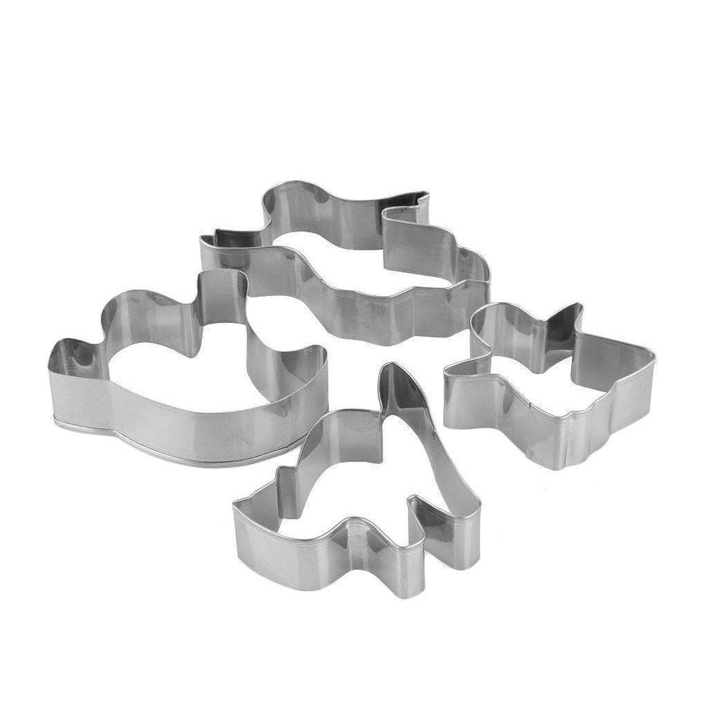 4 PC Halloween Theme Cookie Cutter Set