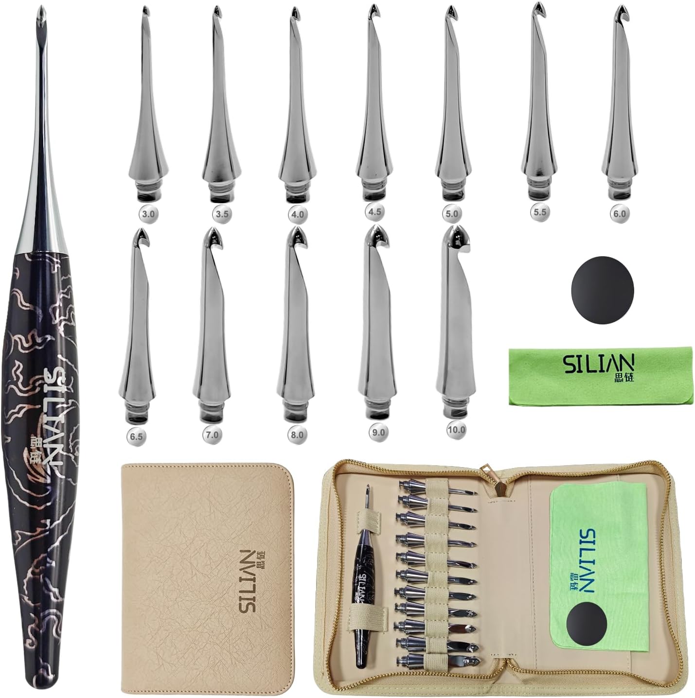nterchangeable Crochet Hook Set