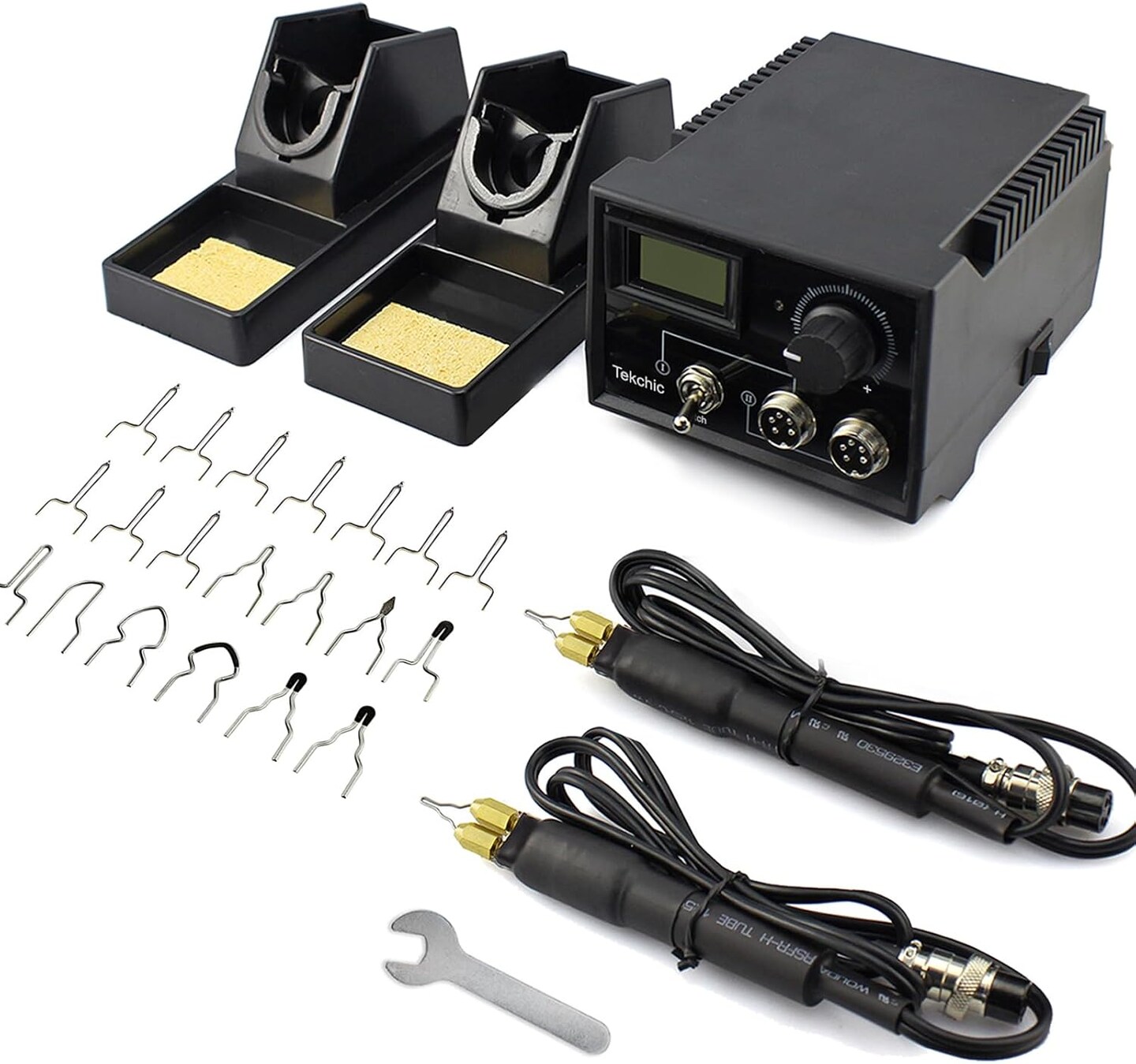 60W Professional Wood Burning Kit Pro Wood Burner Pyrography Tool with 20 Wire Nibs Tips Including Ball Tips