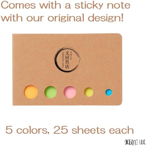 Ballpoint One P Gel Ink Rollerball pen, 0.5mm Black Ink, 3 Body Colors set Sticky Note