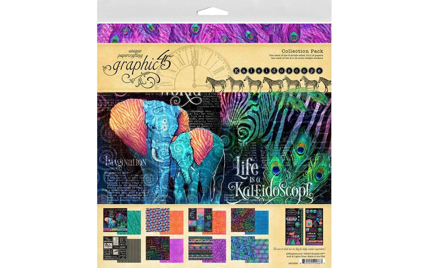 Graphic 45 Kaleidoscope Collection Pack 12x12