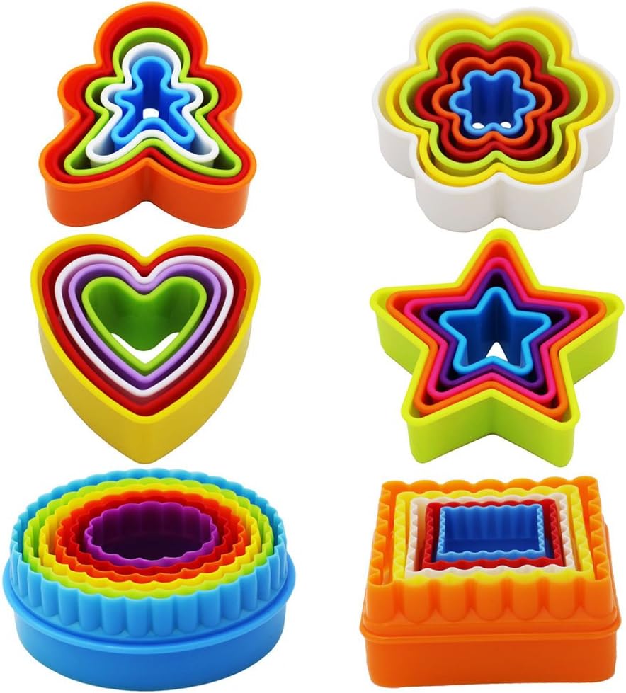 Cookie Cutter Set Multi Shape Molds for Sandwich &#x26; Baking 32 Pieces