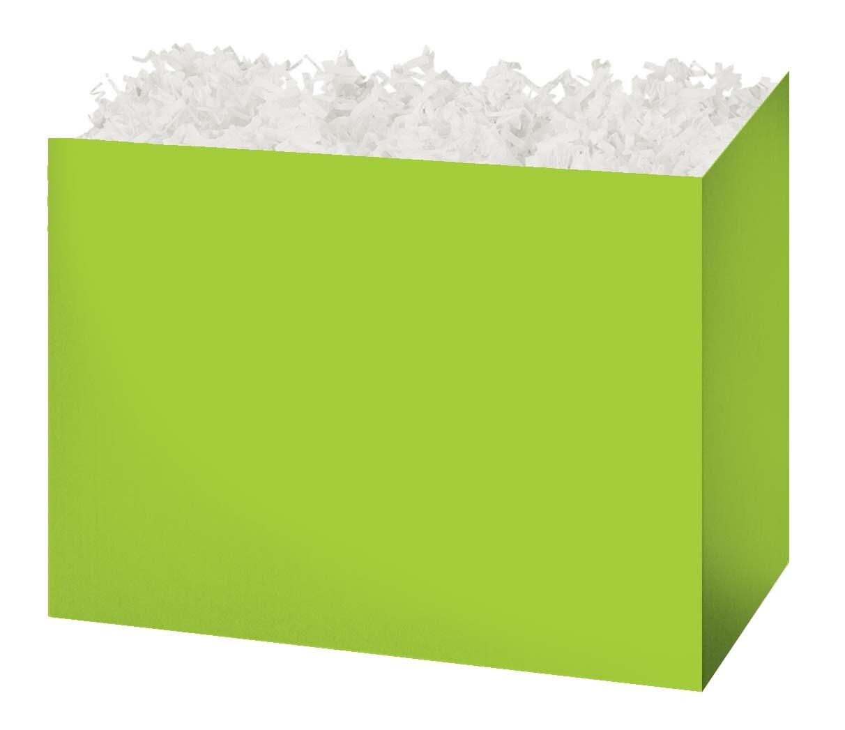 Pack/6: Lime Green Basket Box - 8-1/4 x 4-3/4 x 6-1/4&#x22;