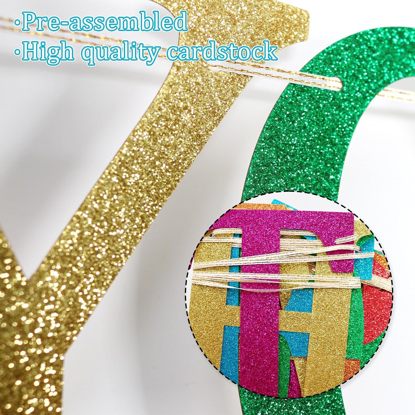 Pride Banner, Be Yourself They&#x27;ll Adjust, Rainbow Pride Month Decoration, Glitter Rainbow Banner, LGBTQ+ Party Decor, Gay Pride Decor