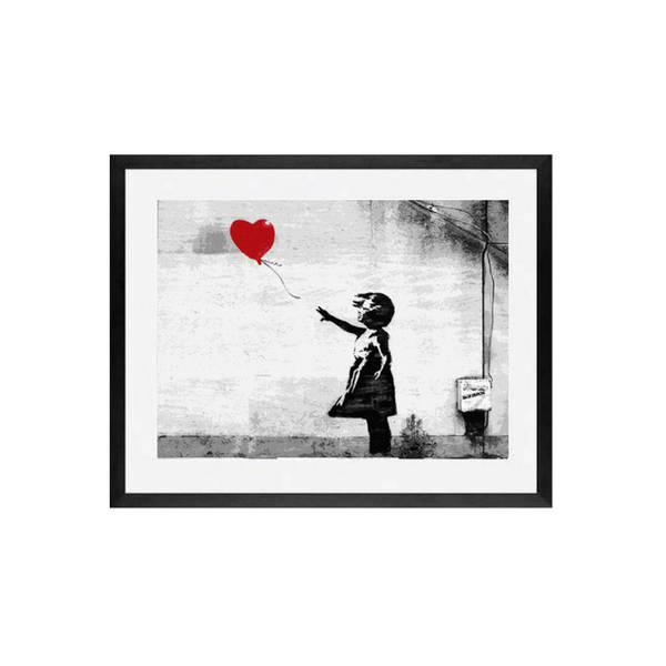 Banksy Street Graffiti Art Set of 6 framed art Classic Framed Canvas prints