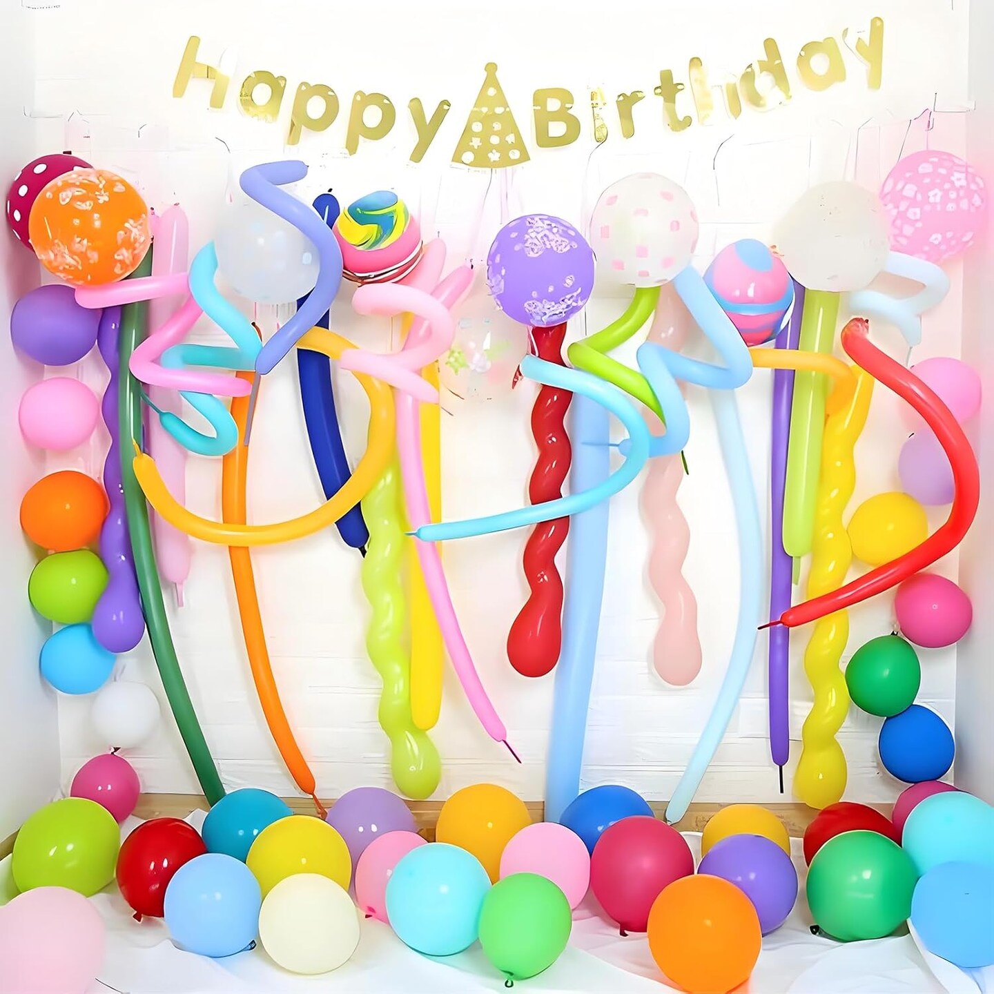 Balloon Pump Electric - Portable Air Balloon Pump for Long Balloons, Balloon Blower Inflator Machine for Twisty, Animal Classic Round, Foil, Latex Balloons