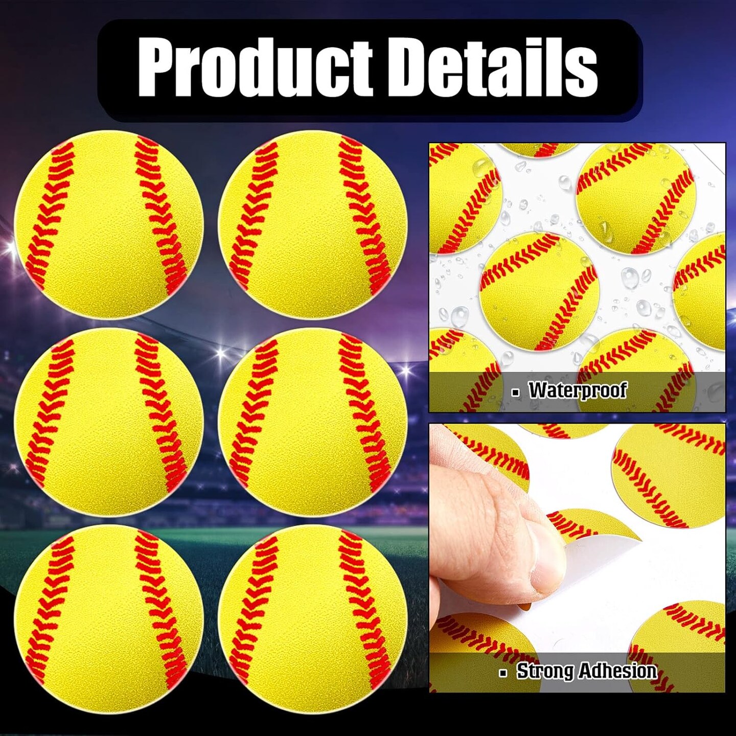 200 Pcs Baseball Softball Helmet Decals Vinyl Sports Softball Stickers Self Adhesive Helmet Stickers Decals Baseball Accessories for Batting