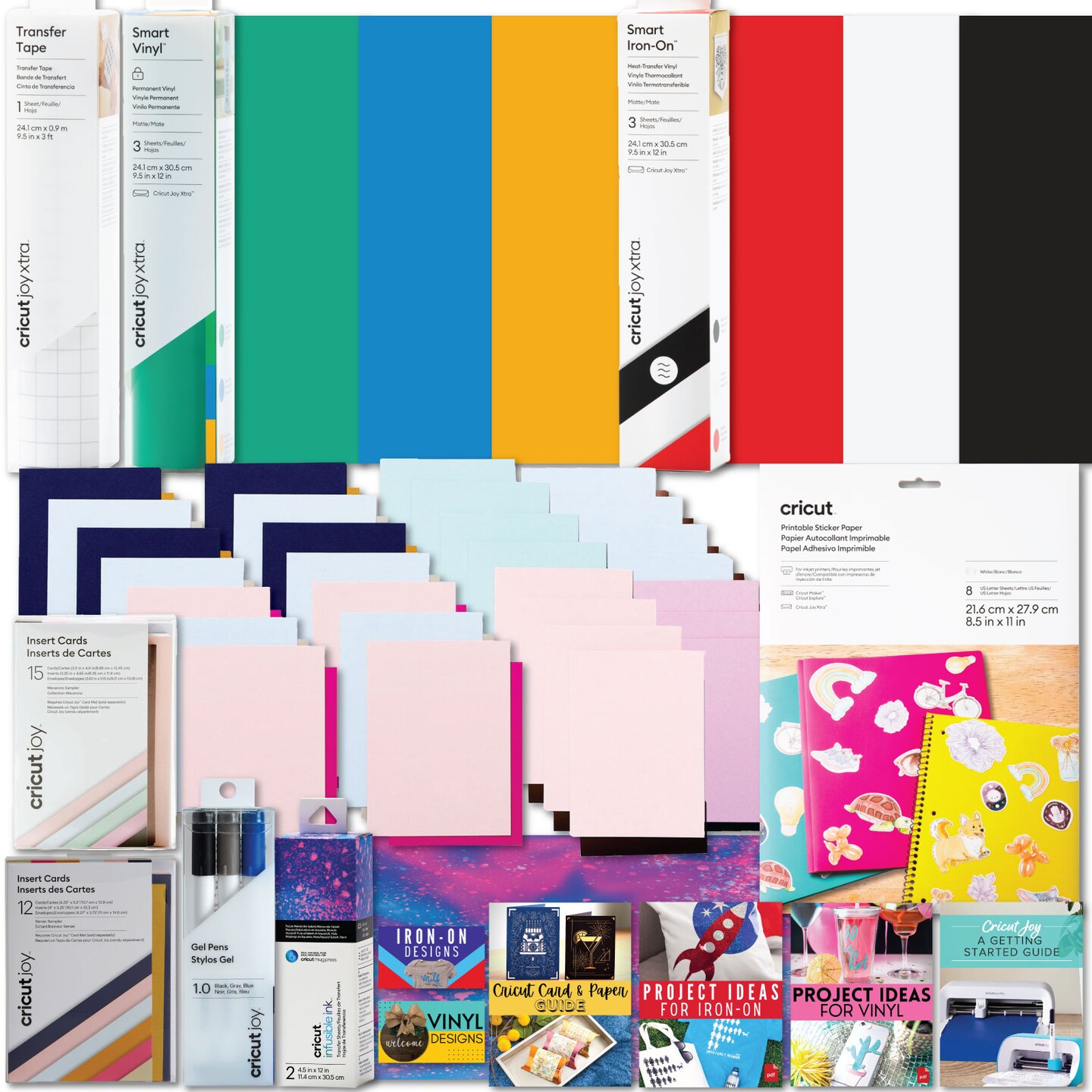 Cricut Deluxe All-in-One Materials and Accessories Bundle for Cricut Joy Xtra Machines