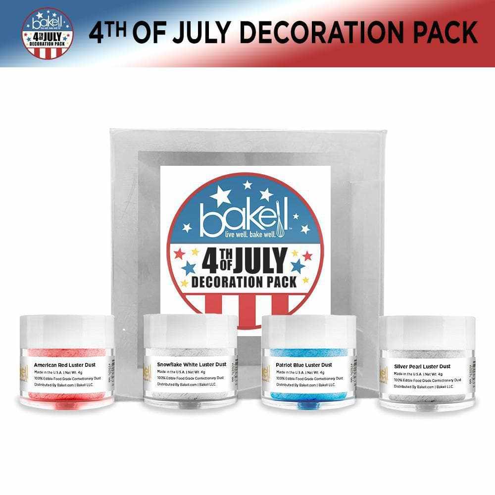 4th of July 4-Piece Luster Dust Edible Paint Combo Pack (4 PC)