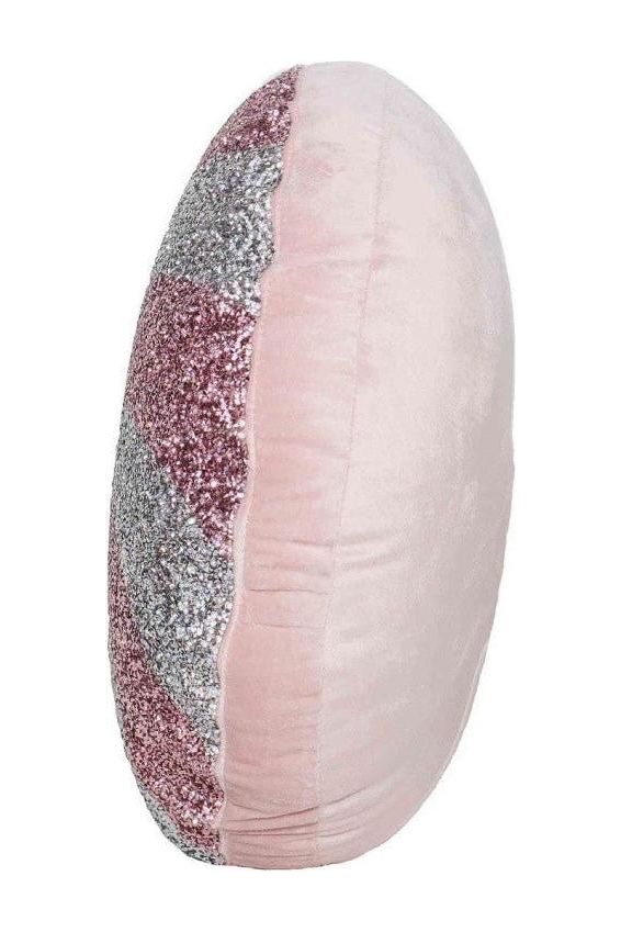 15&#x22; Peppermint Shaped Pillow: Pink
