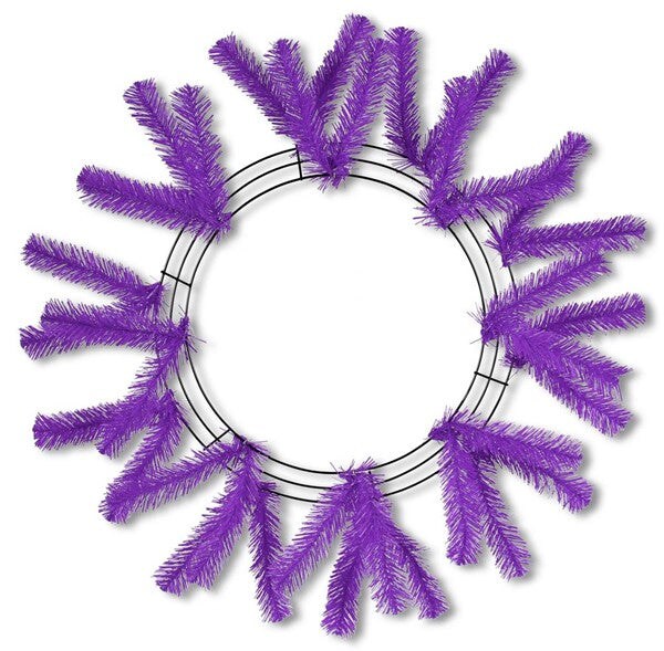 15-24&#x22; Work Wreath Form: Purple