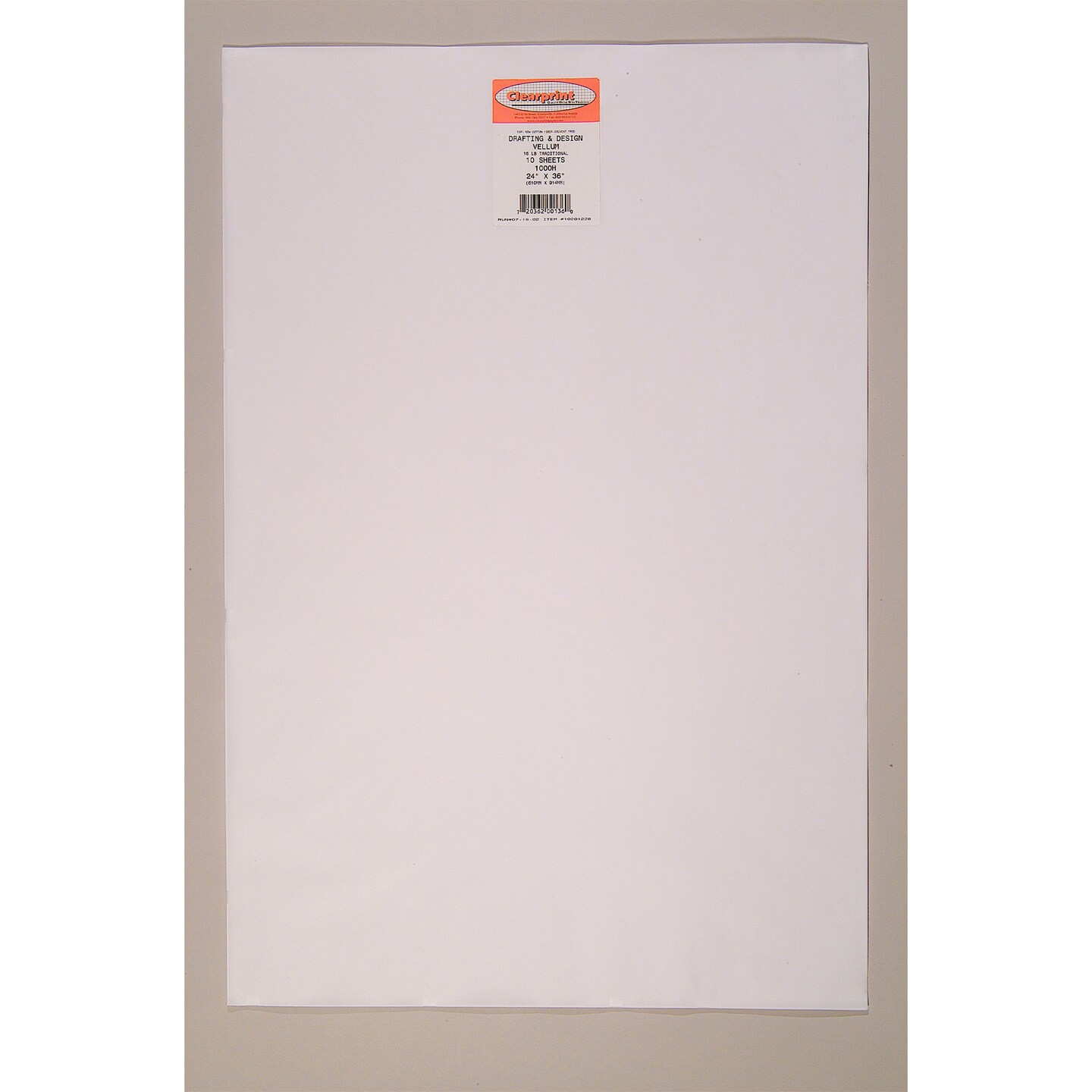 Clearprint 1000H Design Vellum Sheets, 16 lb., 100% Cotton, Pack