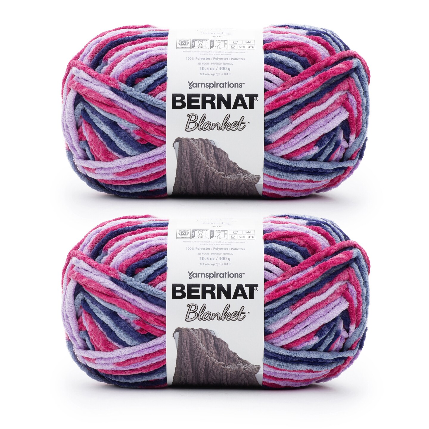 Bernat Blanket Big Ball Yarn 24 Pack-Tourmaline