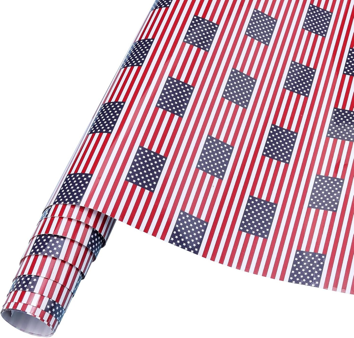 12 Inch - American Flag Heat Transfer Vinyl Roll