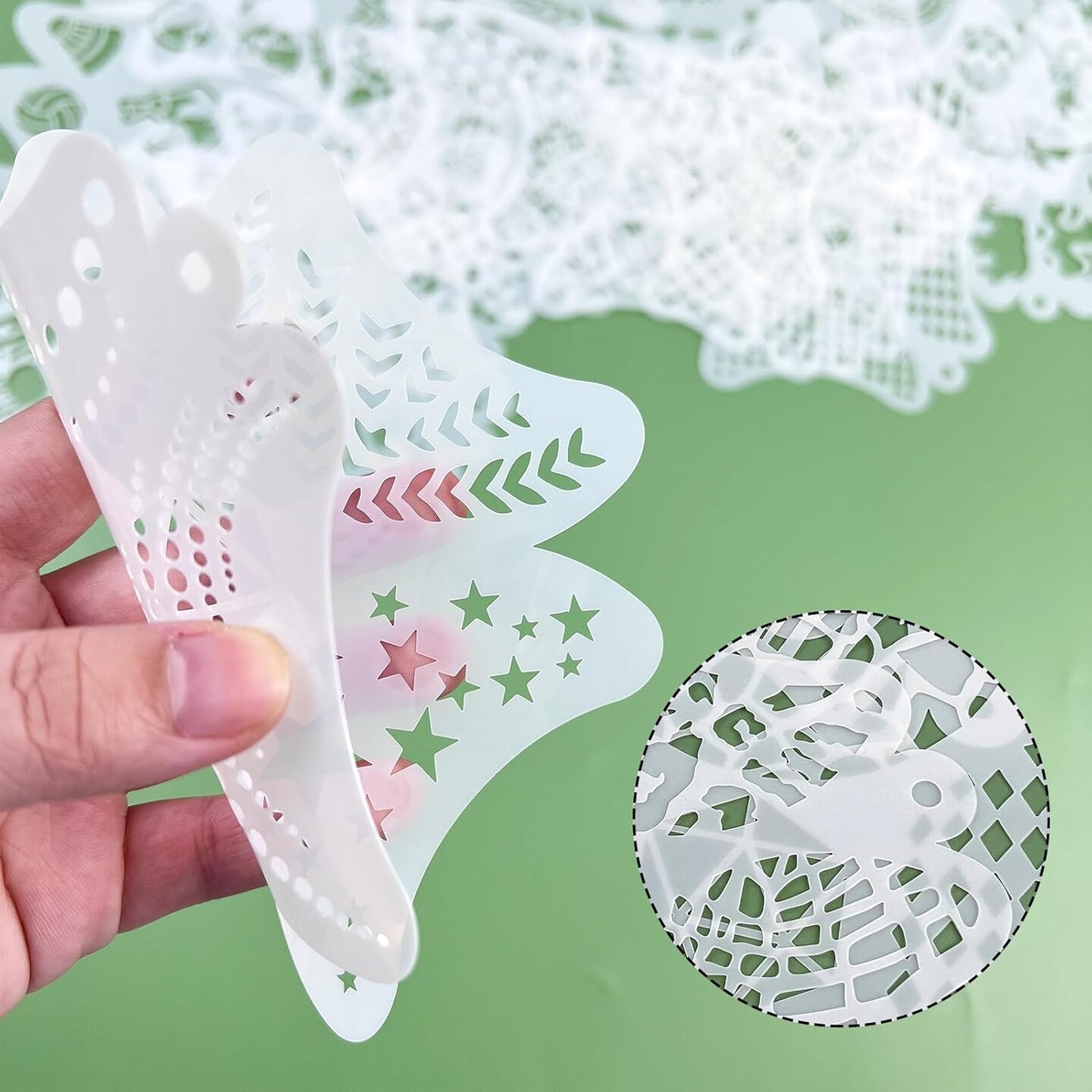 16 PCS Face &#x26; Body Painting Stencils(CUSTOM)