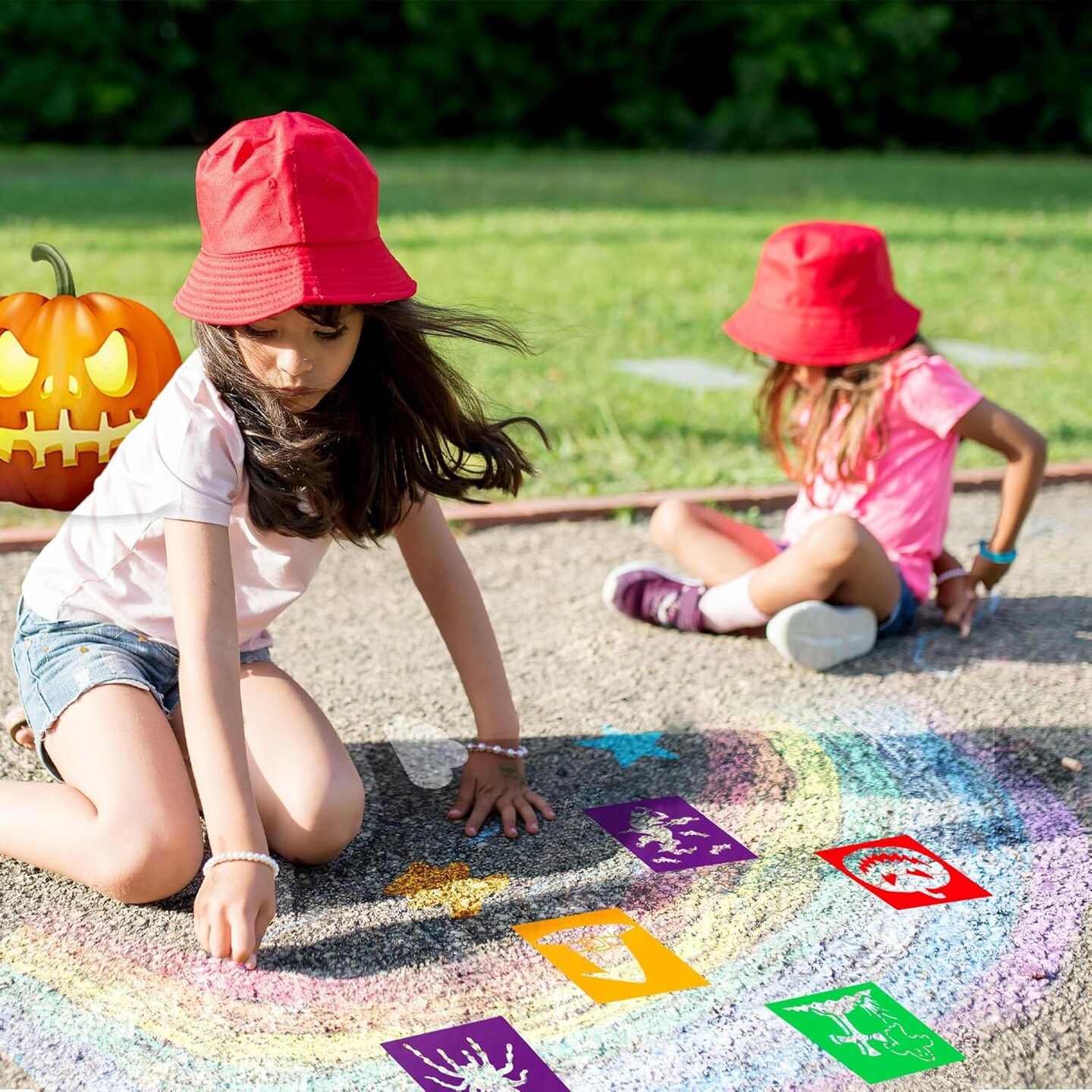 24 Pieces for Kids,Large Drawing Chalk(Halloween)