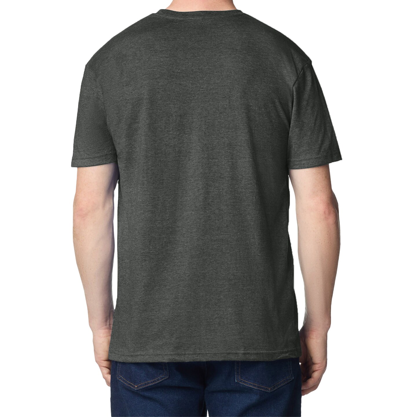 Gildan Unisex Softstyle Lightweight Short Sleeve T-Shirt, Heather Dark Grey Crewneck Tee