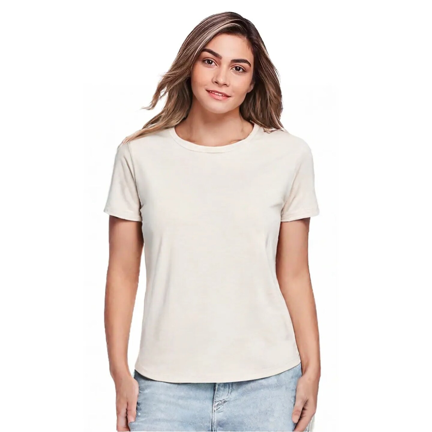 BELLA + CANVAS Women’s Short Sleeve Crewneck Flowy Crop T-Shirt – Lightweight Relaxed Tee