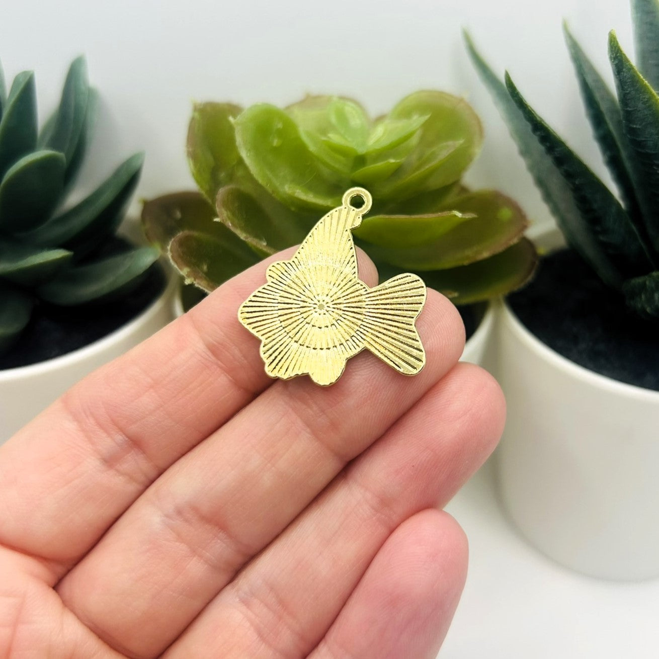 Witch Fish Halloween Charms, 28x25mm