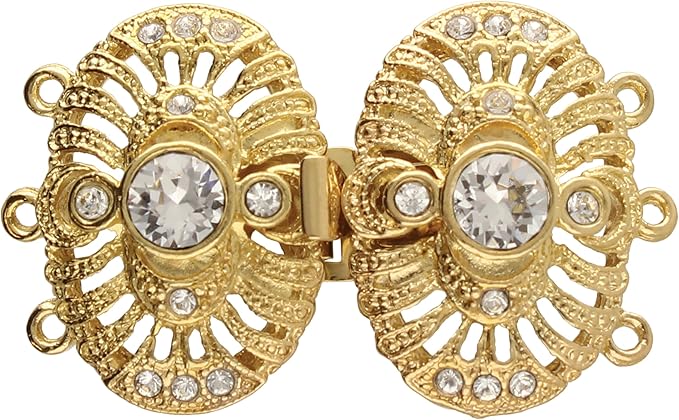 The Beadsmith Push Pull Slide Clasp – Elegant Elements – Strand Designs – Component to Finish or Connect Bracelets, Necklaces and DIY Handmade Jewelry