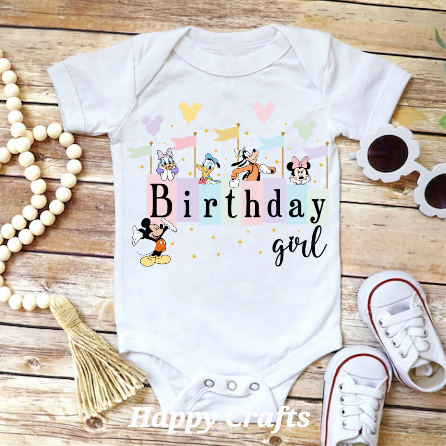Disney Birthday Girl Shirt, Pastel Disneyland Onesie, Baby Girls Disney  World Bodysuit, Birthday Party Outfit | MakerPlace by Michaels, image size:1080x1080