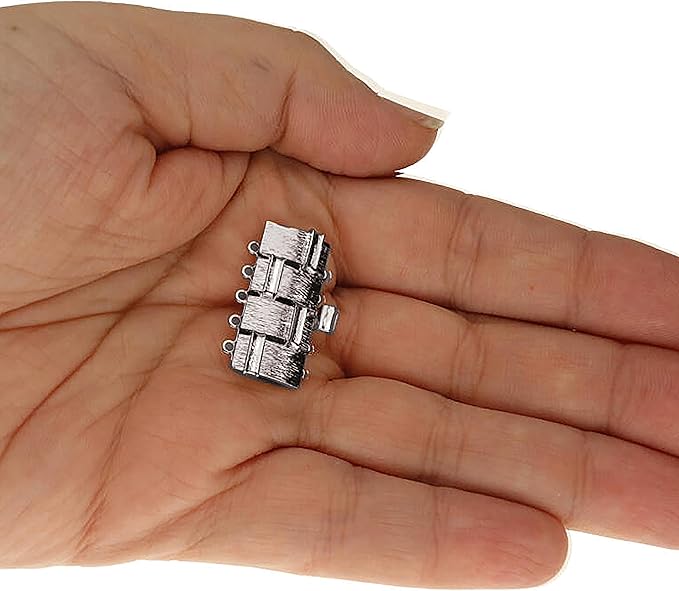 The Beadsmith Push Pull Slide Clasp – Elegant Elements – Strand Designs – Component to Finish or Connect Bracelets, Necklaces and DIY Handmade Jewelry