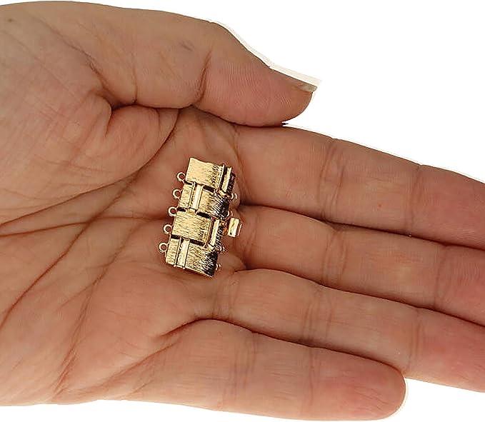 The Beadsmith Push Pull Slide Clasp – Elegant Elements – Strand Designs – Component to Finish or Connect Bracelets, Necklaces and DIY Handmade Jewelry