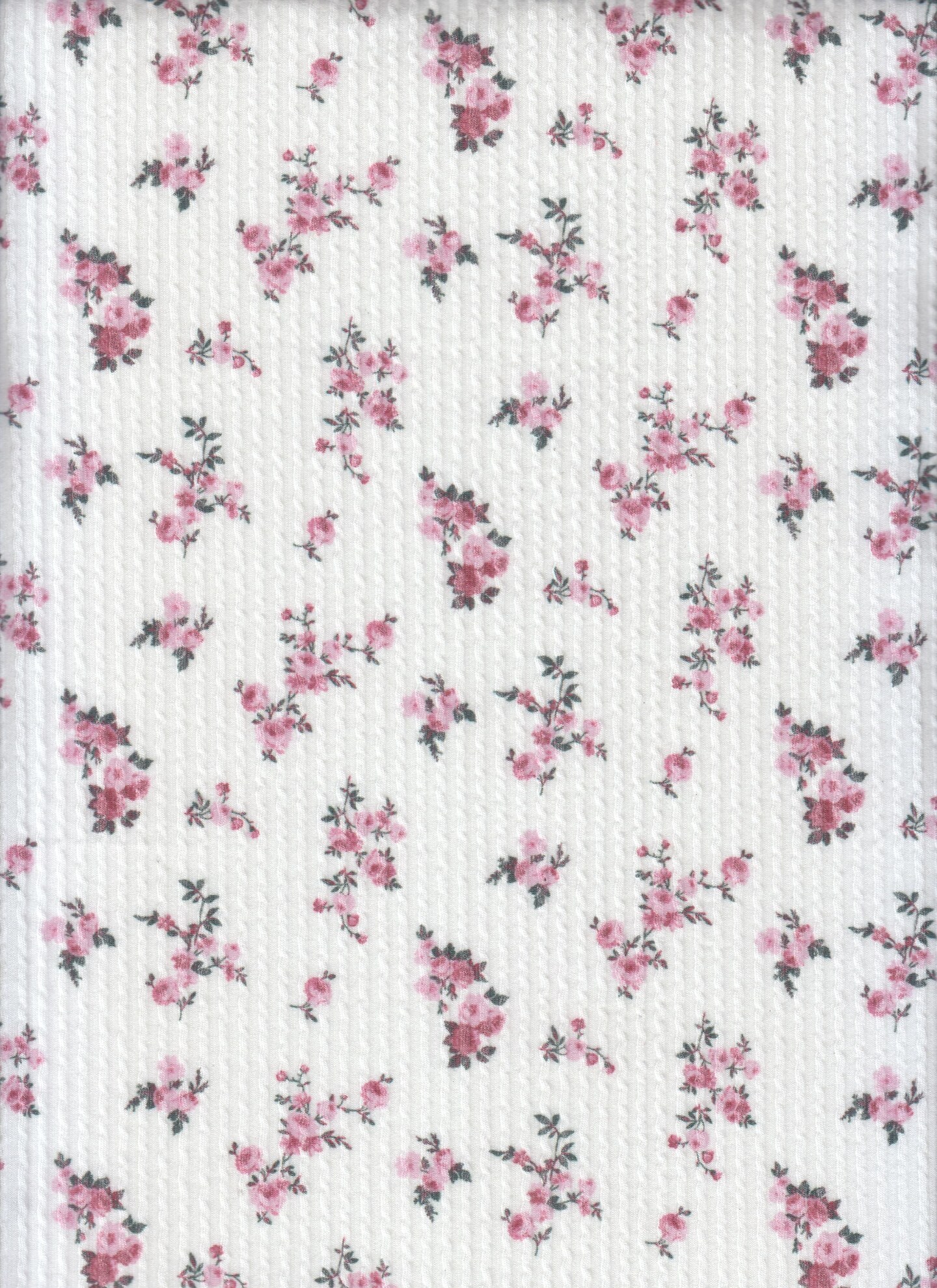 54/56&#x22; Wide Double Knit Ditsy Vintage Floral Digital Print Fabric 77 Percent Polyester 18 Percent Rayon 5 Percent Spandex