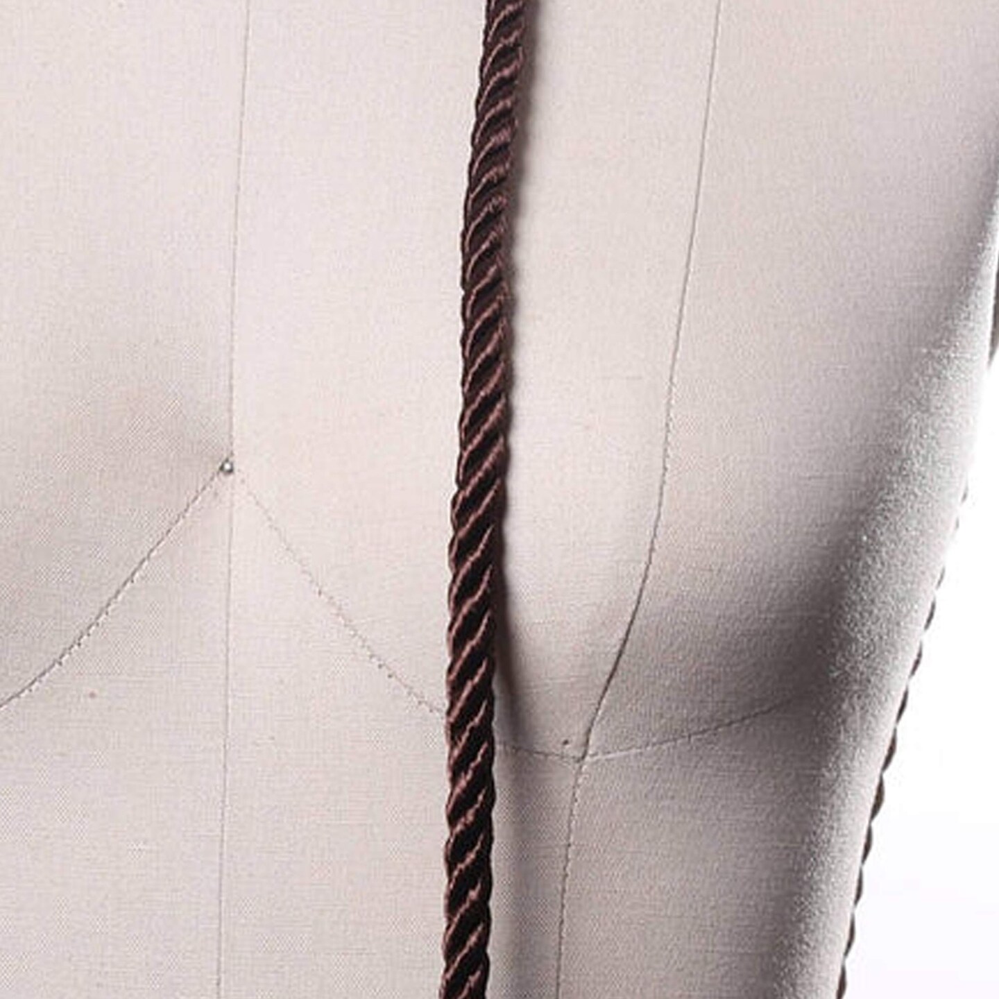 1 Yard 7mm Brown Satin Silky Rope Trim for Upholstery Sewing and Craft Projects