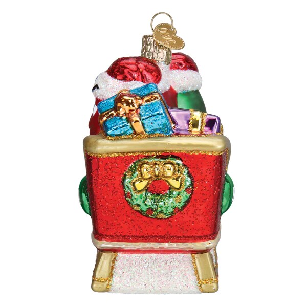 Old World Christmas Red and Green M&#x26;M&#x27;s in Sleigh Ornament
