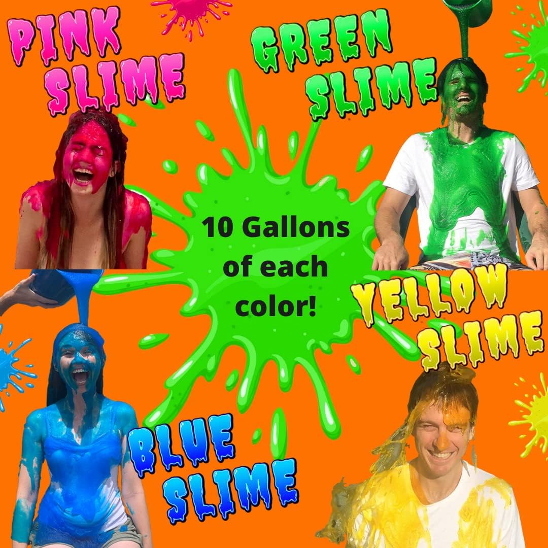 Bulk Instant Slime Powder Kit (Green, Blue, Pink &#x26; Yellow)