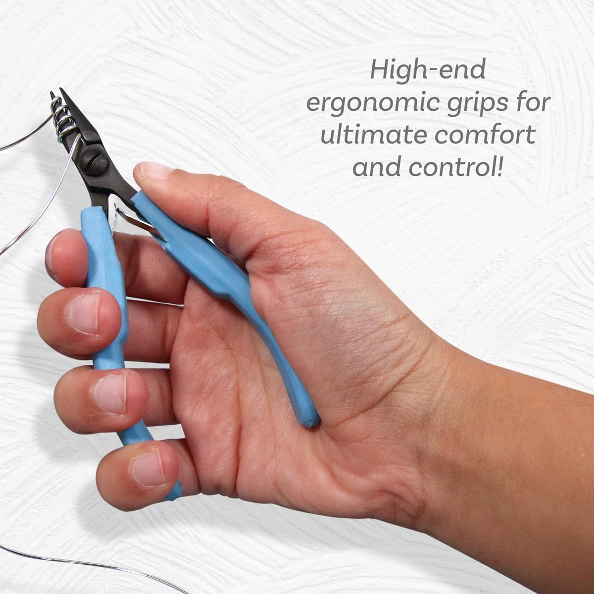 The Beadsmith Chain Nose Pliers - Jeweler&#x2019;s Elements - Black Oxide Coated Jewelry-making Tool for Bending Wire and Closing Jump Rings